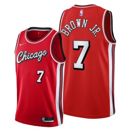 Herren NBA Chicago Bulls Trikot Troy Brown Jr. 7 Nike 2021-2022 City Edition Throwback Swingman
